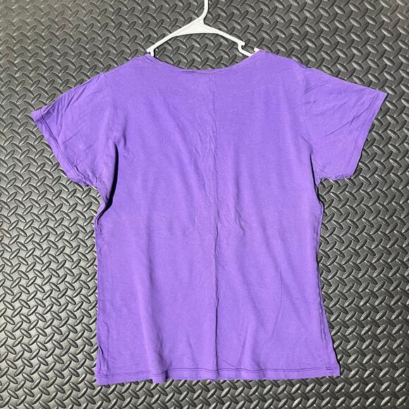 Disney Nightmare Before Christmas Purple Graphic Casual Cotton T-Shirt Womans S‎ - Picture 5 of 7